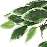 vidaXL Ficus artificiel 630 feuilles 120 cm vert