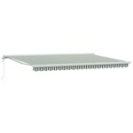 vidaXL Auvent Vert et blanc 500 x 300 x 165 cm Polyester et Aluminium