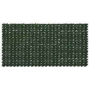 vidaXL Écran de balcon avec feuilles Vert foncé 300 x 150 cm