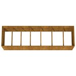 vidaXL Lit surélevé de jardin 280x80x80 cm acier corten