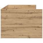 vidaXL Lit de jour Chêne artisanal Bois d'ingénierie 90 x 190 cm Durable