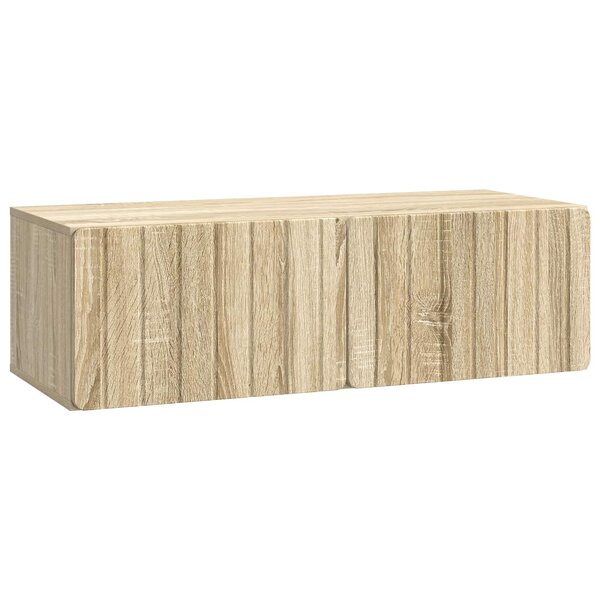vidaXL Meuble TV mural Chêne Sonoma 98 x 41 x 30 cm Bois d'ingénierie