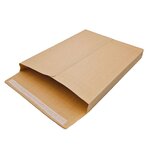 Lot de 100 pochettes à soufflets 30 mm kraft armé 130 gr 24 : 260 x 330 mm