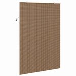 vidaXL Store de Fenêtre Géométrique Marron 150 x 220 cm Bambou