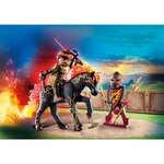PLAYMOBIL 71213 - Novelmore Chevalier Burnham Raider avec cheval de feu