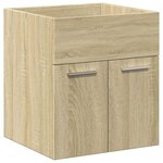 vidaXL Ensemble de meubles de salle de bain 2 Pièces chêne sonoma