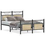vidaXL Cadre de lit sans matelas chêne sonoma 120x200 cm