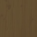 vidaXL Cadre de lit tête de lit marron miel 90x200 cm bois massif