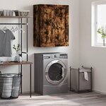 vidaXL Armoire murale chêne fumé 69 5x34x90 cm bois d'ingénierie