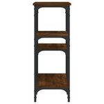 vidaXL Table console chêne marron 80x29x75 cm Bois d'ingénierie