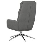 vidaXL Chaise de relaxation Gris clair Tissu