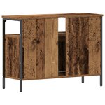Meuble sous lavabo vidaXL Bois ancien 80x30x60 cm en bois reconstitué