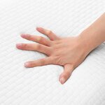 vidaXL Coussin de sommeil Uni Blanc 30 x 50 x 9 cm