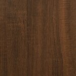 vidaXL Étagères murales 4 Pièces chêne marron 40x50x1 5cm bois ingénierie