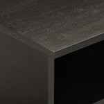 vidaXL Meuble TV noir 80x33x46 cm bois massif de manguier