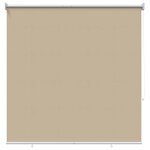 vidaXL Store roulant extérieur protection UV Beige Polyester