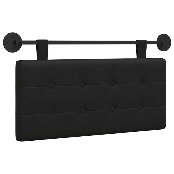vidaXL Tête de lit suspendue Noir Simili cuir