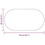 vidaXL Tapis ZIZUR Marron PP