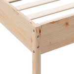 vidaXL Cadre de lit sans matelas 90x200 cm bois de pin massif