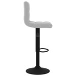 vidaXL Tabourets de bar lot de 2 gris clair velours