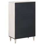 vidaXL Buffet Haut Blanc 60 x 33 5 x 100 cm Bois de mangue massif