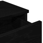 vidaXL Étagère murale avec tiroirs noir 80x31x17 cm bois d'ingénierie