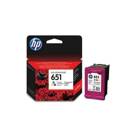 Pack 3 cartouches d'encre hp 651 (cyan  magenta  jaune)