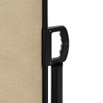 vidaXL Auvent latéral rétractable beige 140x500 cm