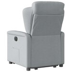 vidaXL Fauteuil inclinable Gris clair Tissu