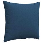 vidaXL Coussins de canapé 2 Pièces Bleu 50 x 50 cm tissu