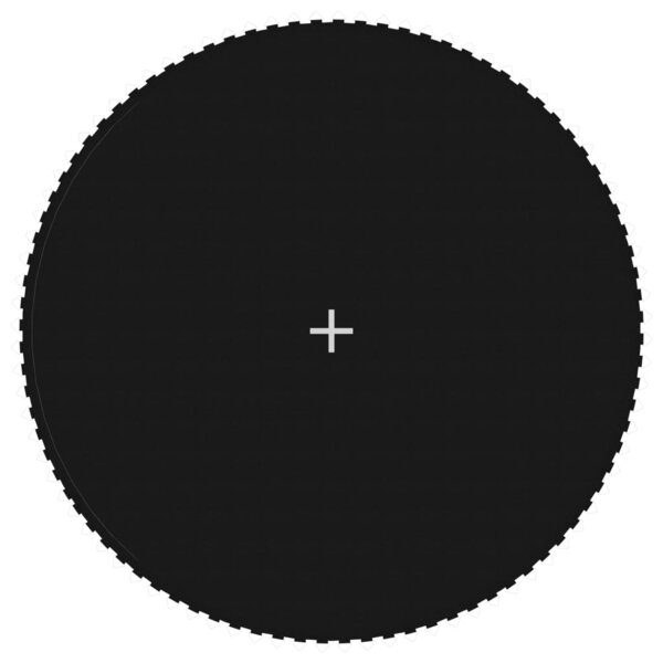 vidaXL Tapis de saut Tissu Noir pour trampoline rond de 4 57 m