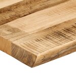 vidaXL Dessus de table bord vivant 110x40x2 5 cm bois de manguier brut
