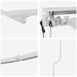 vidaXL Cadre de store électrique avec LED Blanc 3 5 x 2 5 m Aluminium