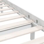 vidaXL Cadre de lit Blanc Bois de pin massif 180x200 cm Super King