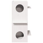 vidaXL Maison pour chat blanc 43x43x90 cm bois de pin massif