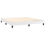vidaXL Sommier à lattes de lit avec matelas et LED Blanc 180x200 cm