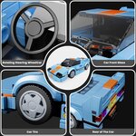 Mould King 27077 - F40 LM Sports Car + Vitrine