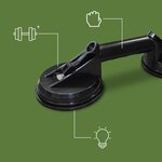 Pack and move - Lot 2 Ventouse Déménagement - Poignées Ventouses - Capacité 50KG - Ventouse Carrelage Vitres Réfrégirateur - Déplacement Facile