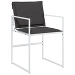 vidaXL Ensemble à manger de jardin avec coussins 11Pièces blanc textilène