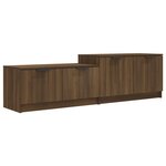 vidaXL Meuble TV Chêne marron 158 5x36x45 cm Bois d'ingénierie