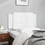 vidaXL Coussin de tête de lit Zadar blanc 100 cm similicuir