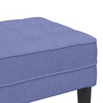 Banc vidaXL en Jean Bleu 113x57x39 cm Tissu