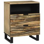 vidaXL Cabinet de chevet avec tiroir Marron 50 x 33 x 60 cm