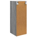 vidaXL Armoire Murale Sonoma gris 33 x 34 5 x 90 cm Bois d'ingénierie