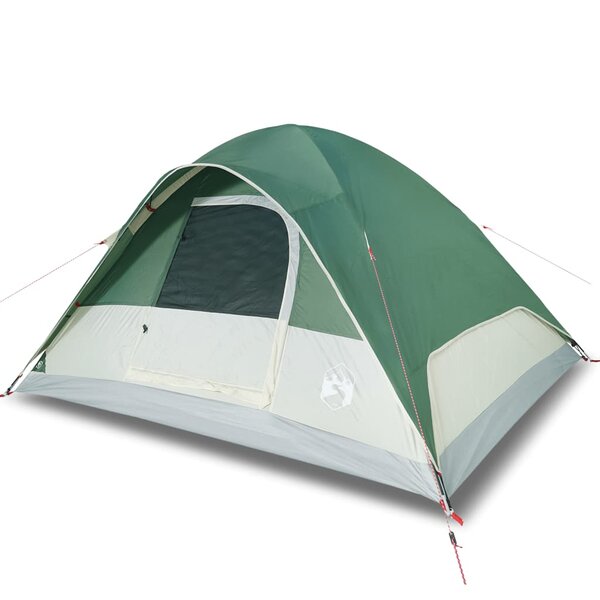 vidaXL Tente familiale à dôme 6 personnes vert imperméable