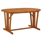 vidaXL Table de jardin 200x100x75 cm Bois d'eucalyptus solide