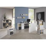 FMD Table basse 2 en 1 59 1x35 8x37 8 cm blanc