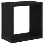 vidaXL Étagères murales Chêne noir Bois d'ingénierie 26 x 15 x 26 cm