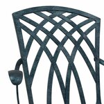 vidaXL Chaise de jardin 2 Pièces Vert 55 x 56 5 x 91cm Aluminium