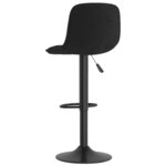 vidaXL Tabouret de bar Noir Velours